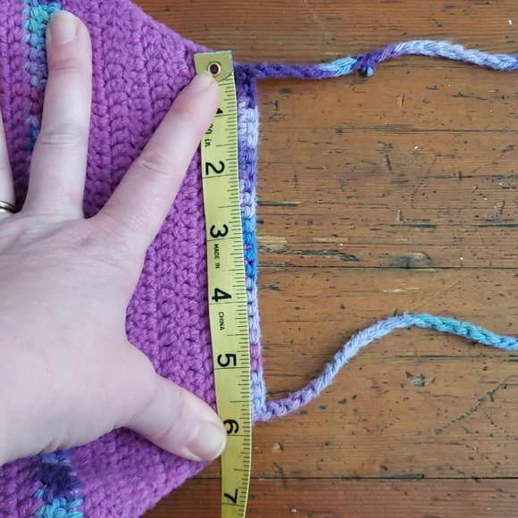 🧶Handmade purple halter peplum top - Picture 6 of 7